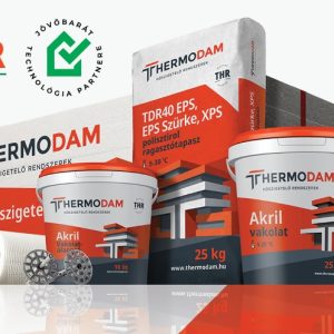 eps 80 szürke homlokzati hőszigetelő rendszer akril vakolattal
